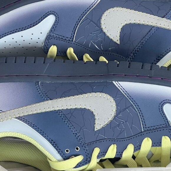 Nike Dunk Low Top BG FQ8354-491 Halloween Diffused Blue Youth 7Y/Women's 8.5 - Picture 7 of 8